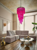 Rockett St George pink plume glass flush wall light, UK version