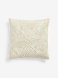 Nina Campbell cushion natural tree fern corded leaves (British brand)