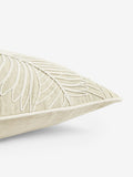 Nina Campbell cushion natural tree fern corded leaves (British brand)