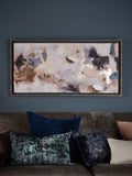 Natural abstract framed canvas wall art 120cm x 60cm, imported from the UK