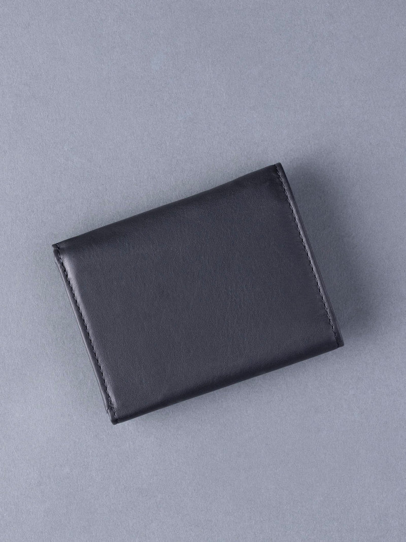 Lakeland Leather Black Stitch tri-fold wallet - British product