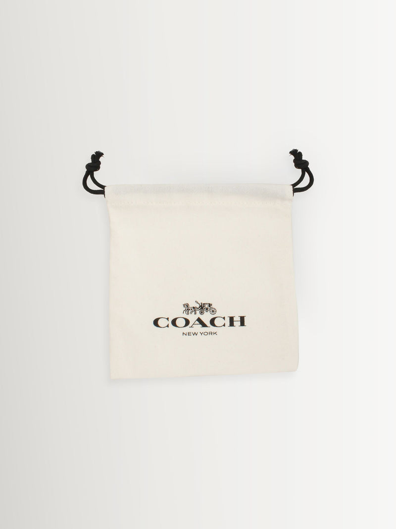 COACH black enamel bangle bracelet with horse carriage motif - British product