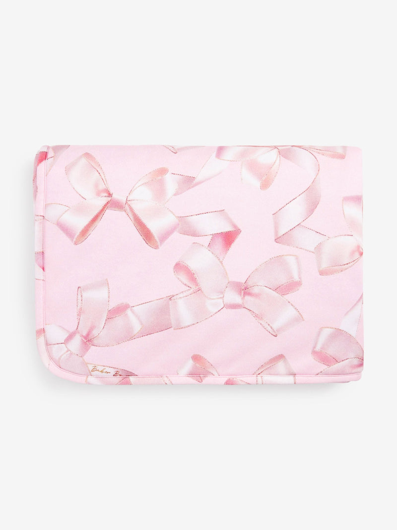Baker by Ted Baker baby blanket all-over bow print L102cm x W70cm - British product