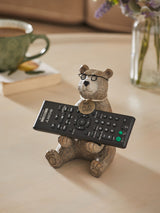 Next Bertie Bear Natural Remote Control Holder Desk Tidy 14.5x11x9.5cm- Buy online at McGrocer