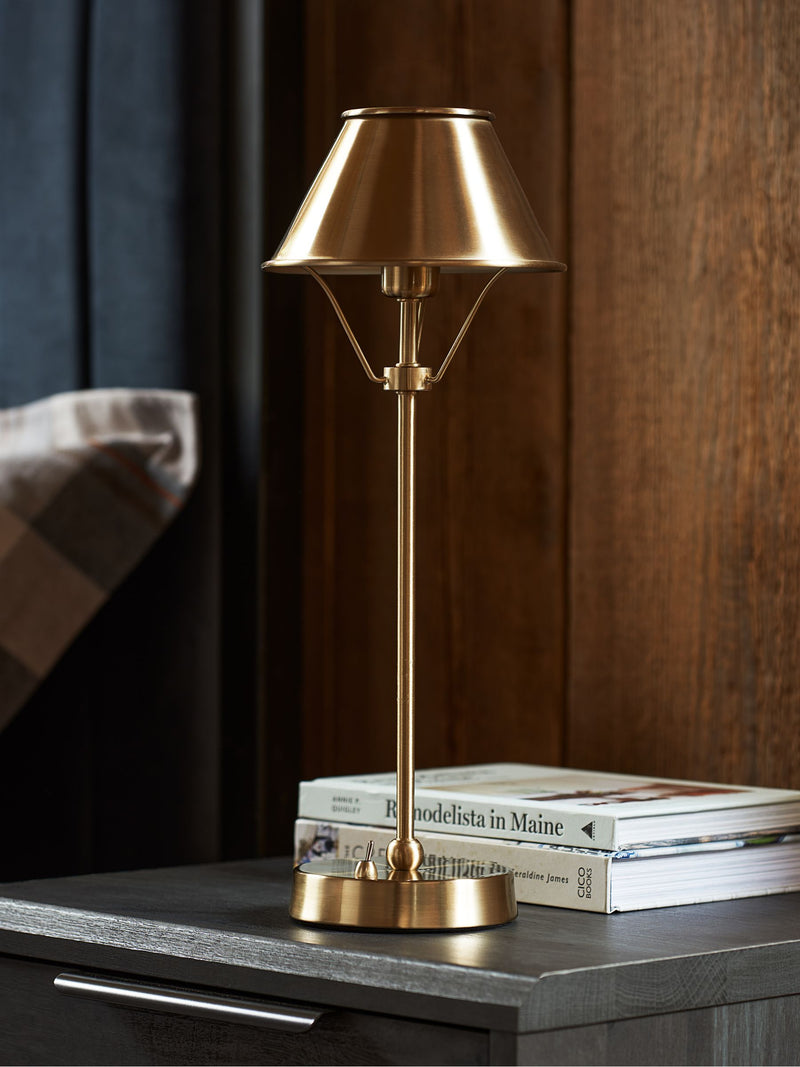 Hector Messing wiederaufladbare Tischlampe - Britisches Produkt