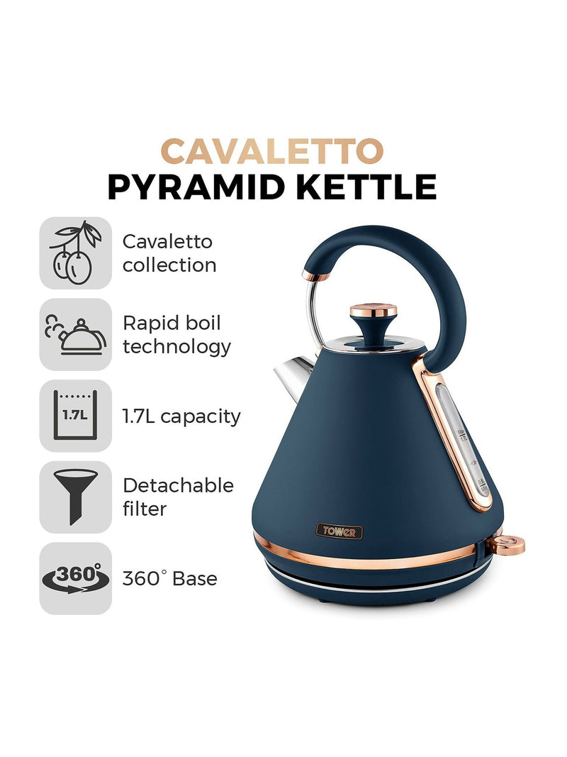 Tower Blue Cavaletto 1.7L kettle (British brand)