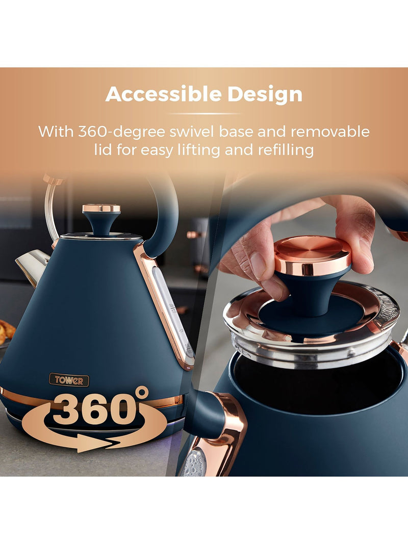 Tower Blue Cavaletto 1.7L kettle (British brand)