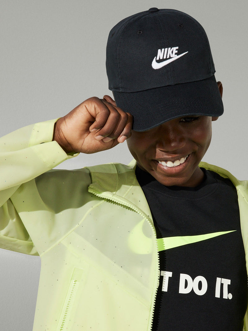 Nike black unstructured cotton cap (British brand)
