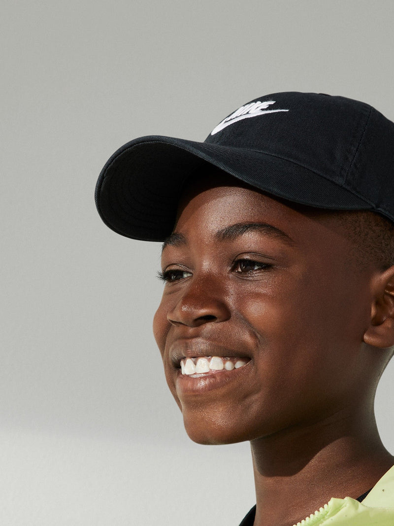 Nike black unstructured cotton cap (British brand)