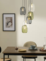 Next MADE.COM Multi Green Lykke 6 Light Cluster Chandelier Ceiling Light- Buy online at McGrocer