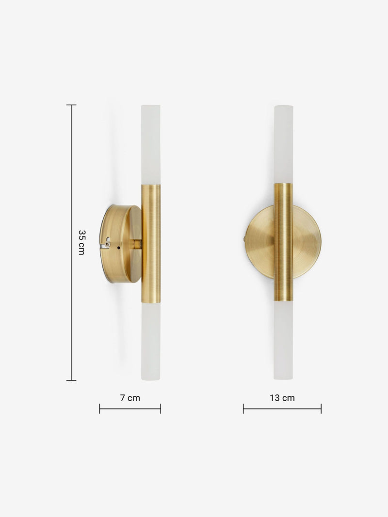 MADE.COM Wanda brass bathroom wall light, UK version