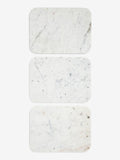 Drinks cabinet light grey Valencia marble mango wood - British product