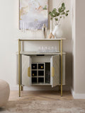 Drinks cabinet light grey Valencia marble mango wood - British product