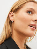 Sterling silver mini hoop earrings (British brand)