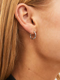 Sterling silver mini hoop earrings (British brand)