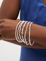 Next Silver Tone Sparkle Stretch Bracelets Fashion Jewellery Pack- Buy online at McGrocer