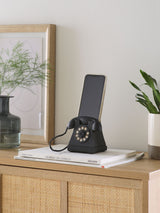 Next Black Retro Mobile Phone Holder Desk Organizer 12x11x8.5cm- Buy online at McGrocer