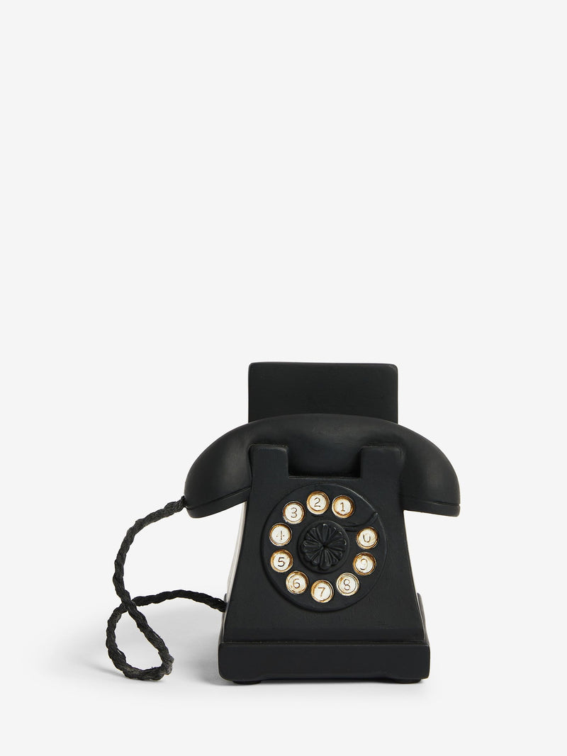Black retro mobile phone holder 12x11x8.5cm - British product