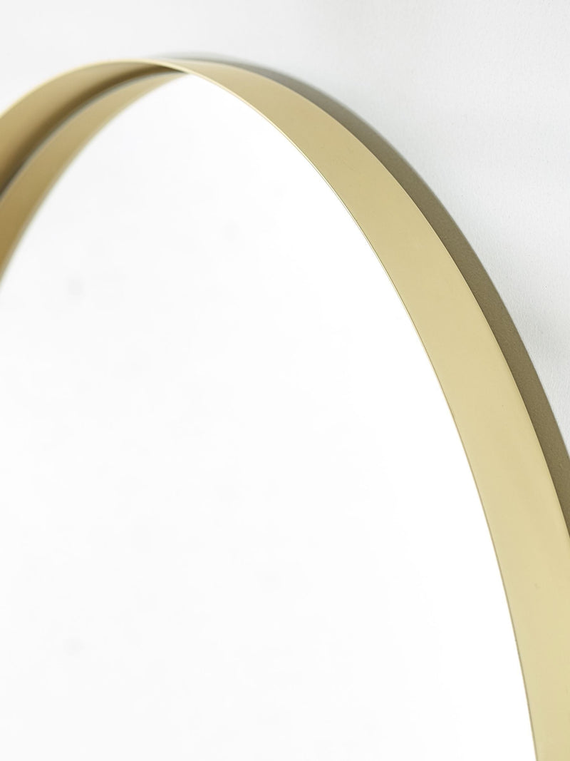 Gold round wall mirror 50cm, UK version
