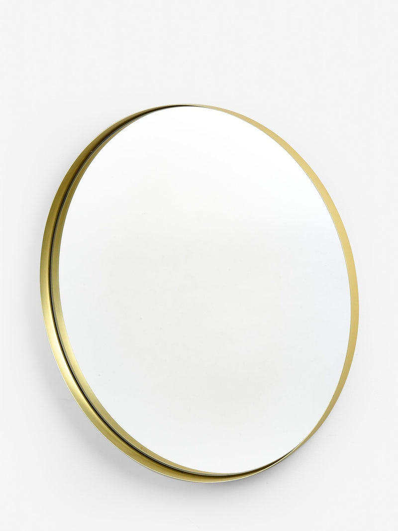 Gold round wall mirror 50cm, UK version