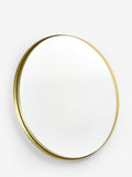 Gold round wall mirror 50cm, UK version