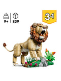 LEGO Creator Majestic Lion 3-in-1 building set 31386 (British brand)