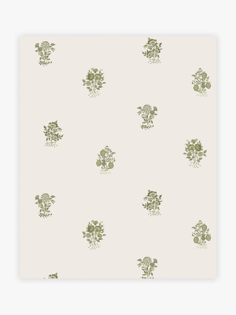 Cath Kidston Sage Kingdom Posey wallpaper 10m, imported from the UK