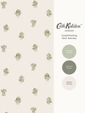 Cath Kidston Sage Kingdom Posey wallpaper 10m, imported from the UK