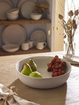 Next Kya Natural Stone Serve Bowl Stoneware Serving Bowl 30cm- Buy online at McGrocer