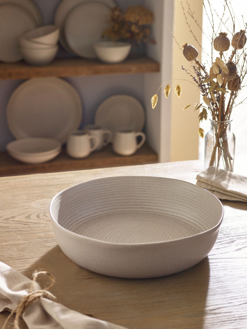Kya stone serve bowl 30cm, imported from the UK