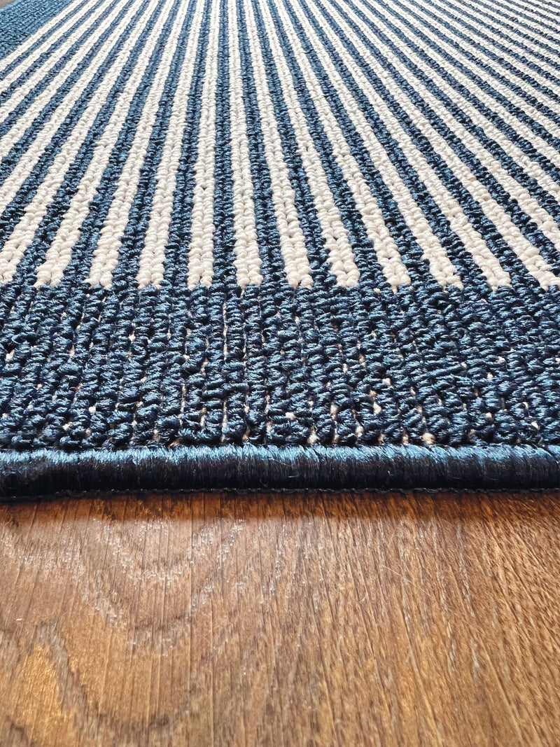 My Mat blue stain resistant stripe mat 100x67cm (British brand)