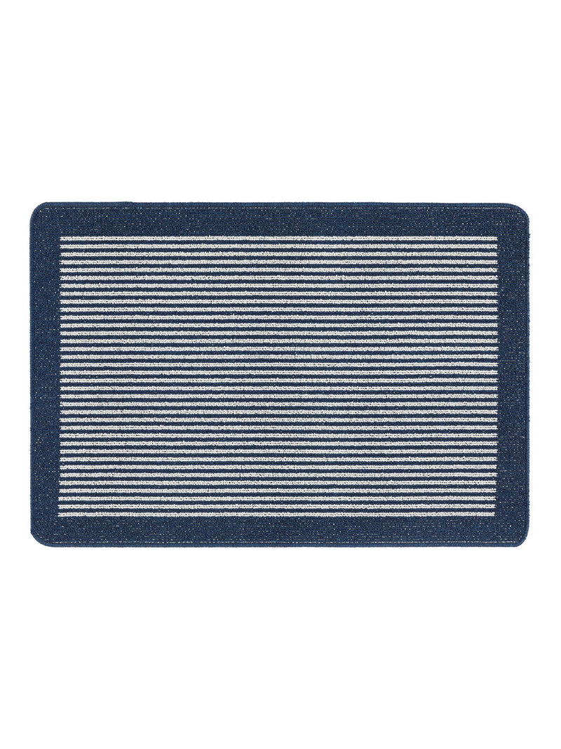 My Mat blue stain resistant stripe mat 100x67cm (British brand)