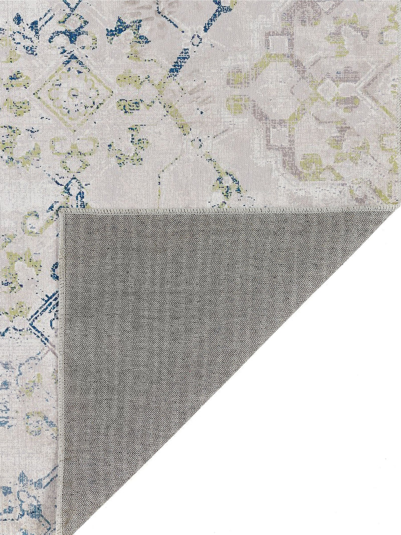Origin Rugs blue washable runner rug 200x67cm (British brand)