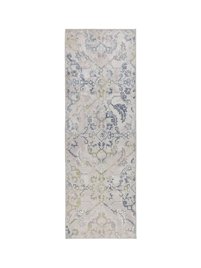 Origin Rugs blue washable runner rug 200x67cm (British brand)