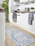 Origin Rugs blue washable runner rug 200x67cm (British brand)
