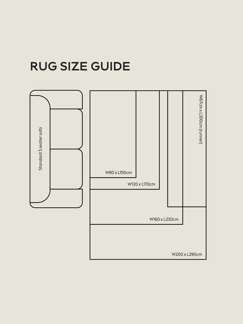 Origin Rugs Garda blue runner rug, UK version