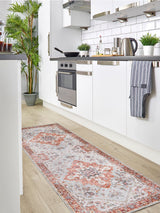Next Origin Rugs Red Easy Care Washable Marrakesh Runner- Buy online at McGrocer