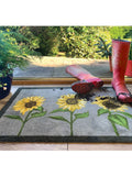 My Mat brown nylon sunflower indoor mat, imported from the UK