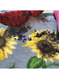 My Mat brown nylon sunflower indoor mat, imported from the UK