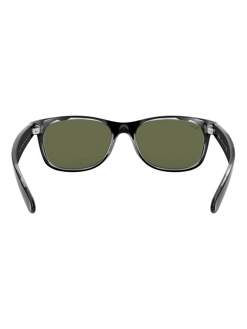 نظارات Ray-Ban New Wayfarer سوداء بحواف شفافة - منتج بريطاني