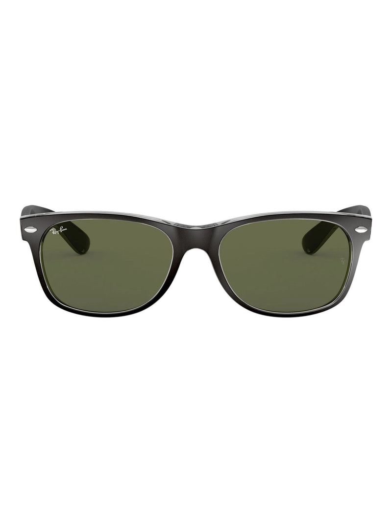نظارات Ray-Ban New Wayfarer سوداء بحواف شفافة - منتج بريطاني