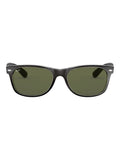 نظارات Ray-Ban New Wayfarer سوداء بحواف شفافة - منتج بريطاني
