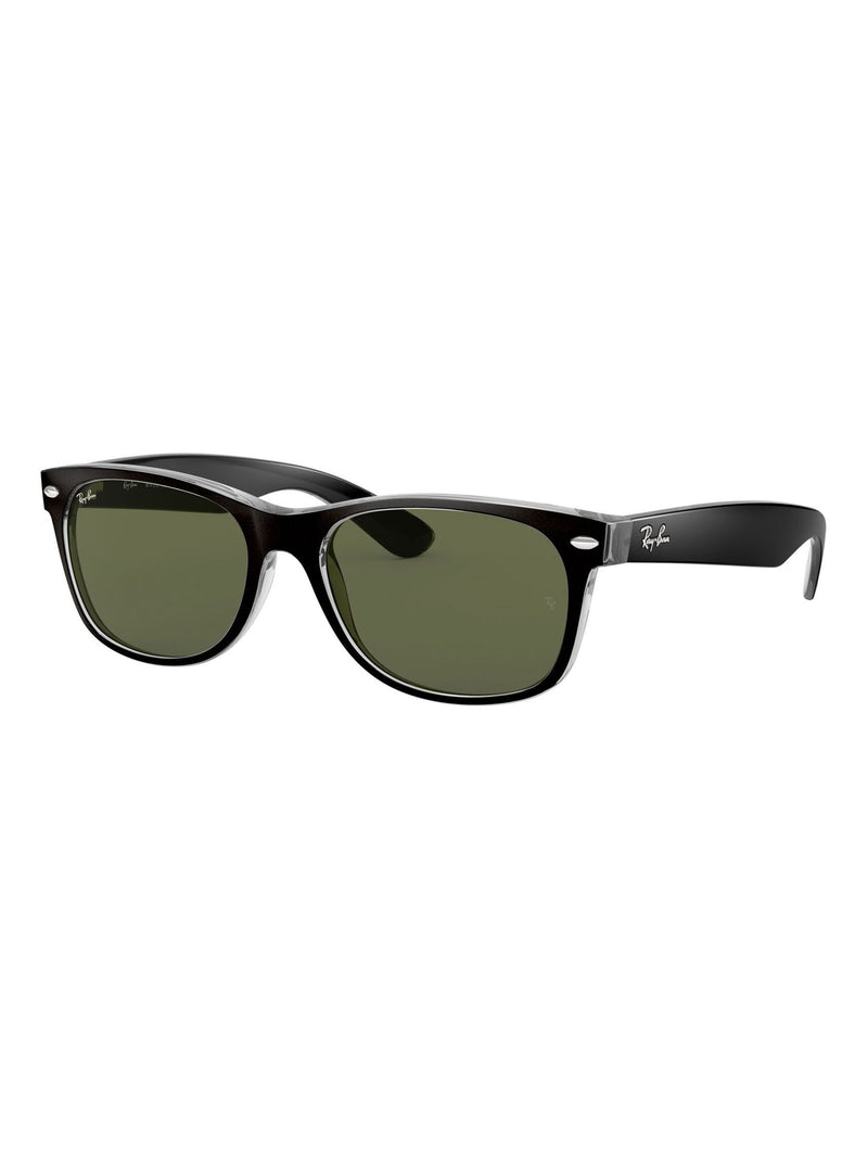 نظارات Ray-Ban New Wayfarer سوداء بحواف شفافة - منتج بريطاني