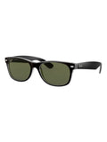 نظارات Ray-Ban New Wayfarer سوداء بحواف شفافة - منتج بريطاني