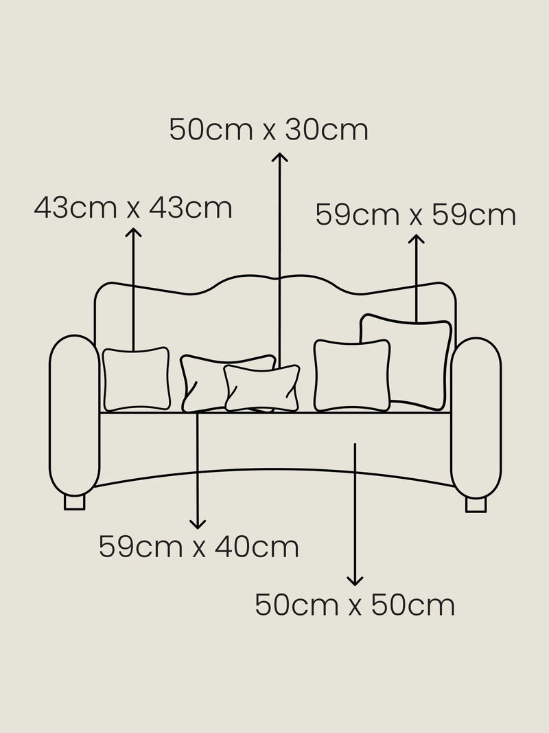 Sage green Isla floral cushion 50x50cm (British brand)