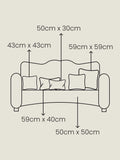 Sage green Isla floral cushion 50x50cm (British brand)