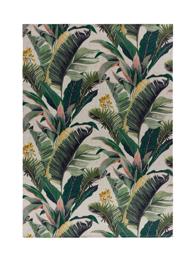 Wylder Green Hawaii Exotic Jungle washable outdoor rug (British brand)