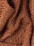 HÖEM hazel brown fringed throw 180x130cm, imported from the UK