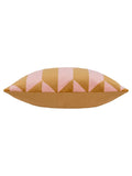 Furn Kalho geometric velvet cushion pink ochre - British product
