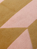 Furn Kalho geometric velvet cushion pink ochre - British product